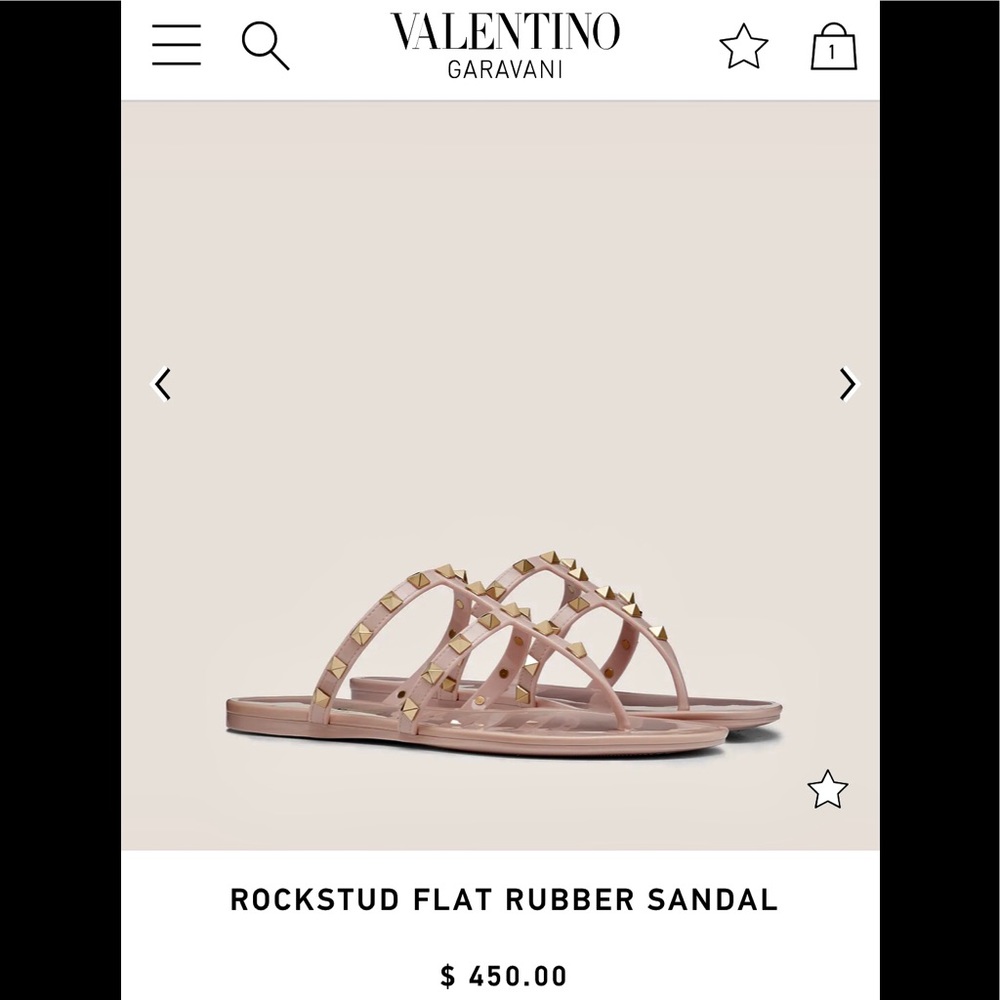Sold Out Valentino Garavani Rockstud Strap Sandals - Picture 2 of 7